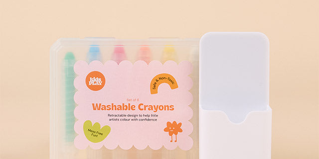 Magnetic Pen Holder & Washable Crayon Set