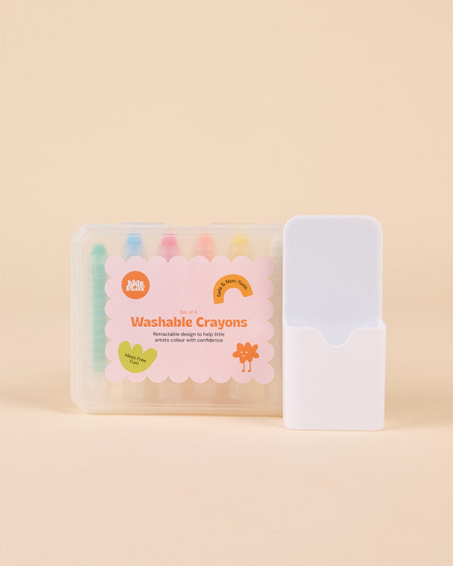 Magnetic Pen Holder & Washable Crayon Set