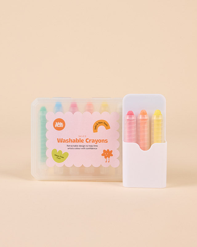 Magnetic Pen Holder & Washable Crayon Set